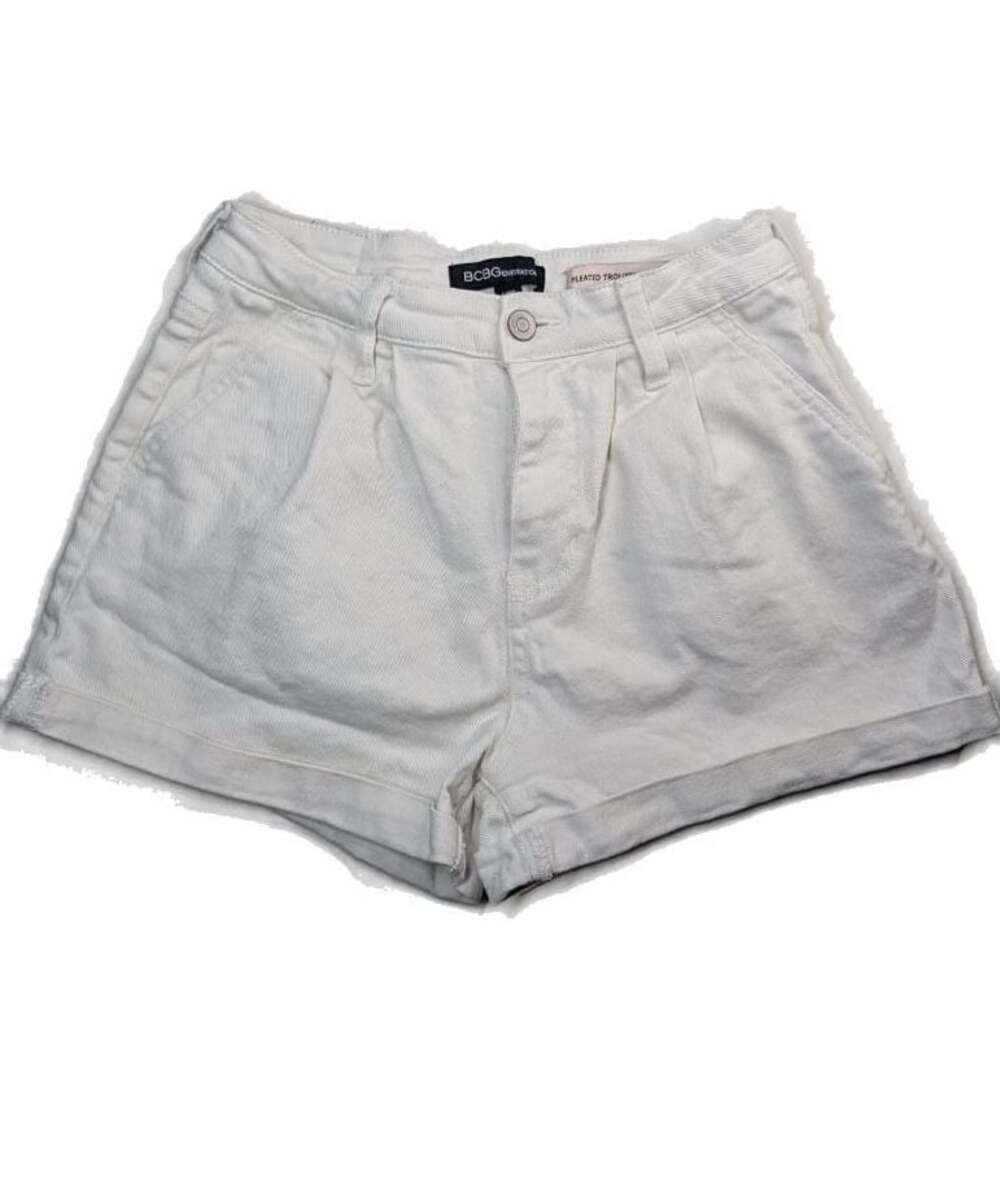 BCBGeneration White Pleated Trouser Shorts Size 1/25